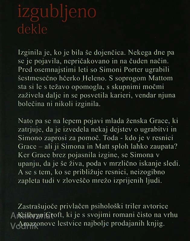 IZGUBLJENO DEKLE, Kathryn Croft