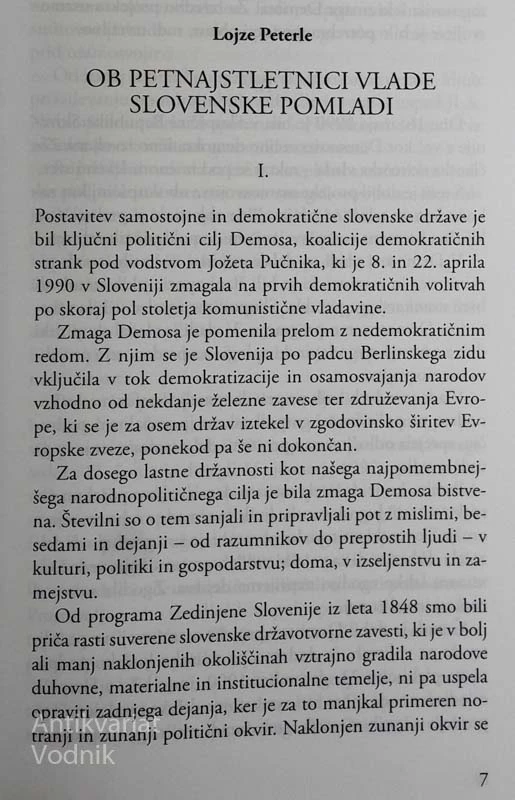 ŽIVETI HOČEMO V SUVERENI DRŽAVI SLOVENSKEGA NARODA, uredila Tadeja Petrovčič Jerina