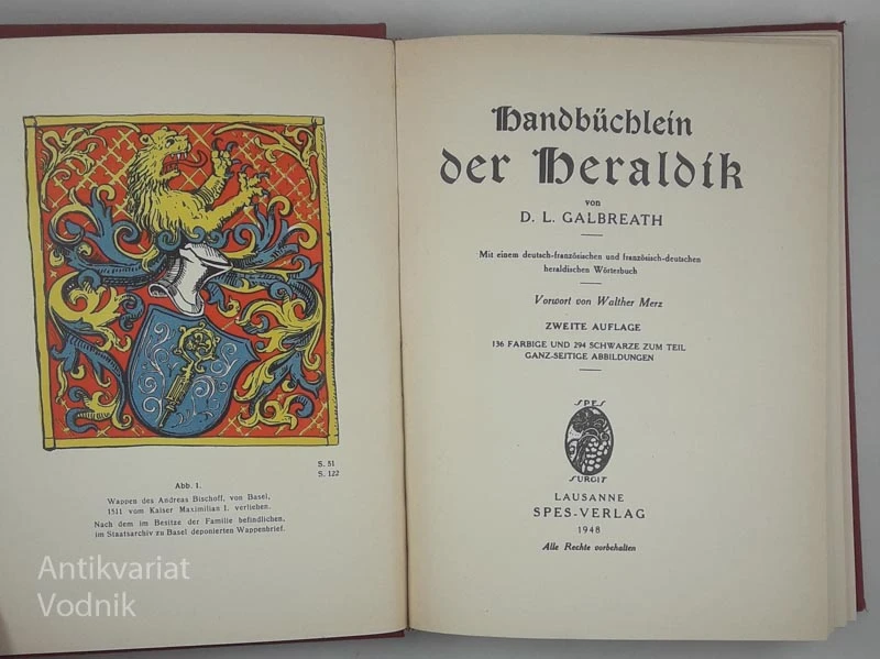 HANDBUCHLEIN DER HERALDIK von D. L. Galbreath