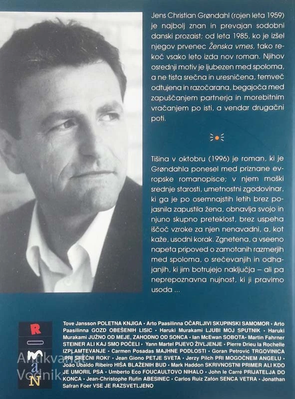 TIŠINA V OKTOBRU, Jens Christian Grøndahl