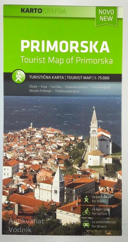 PRIMORSKA , Turistična karta 1 : 75 000