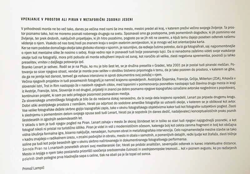 PIRAN:PIRANO, Branko Lenart