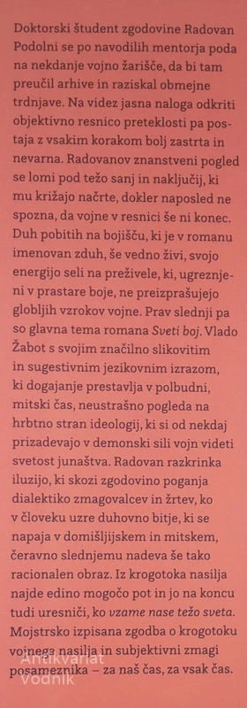 SVETI BOJ, Vlado Žabot