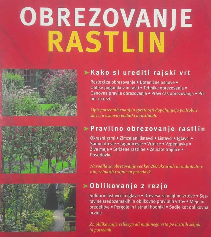 OBREZOVANJE RASTLIN, Hansjoerg Haas