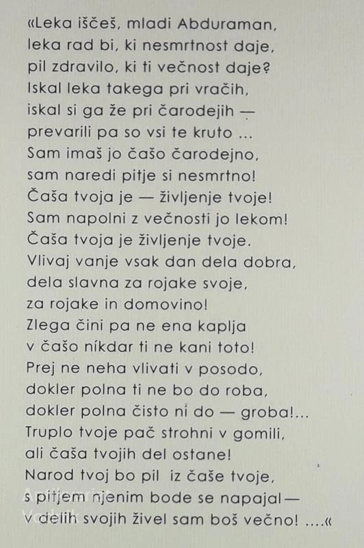 ČAŠA NESMRTNOSTI, Anton Aškerc