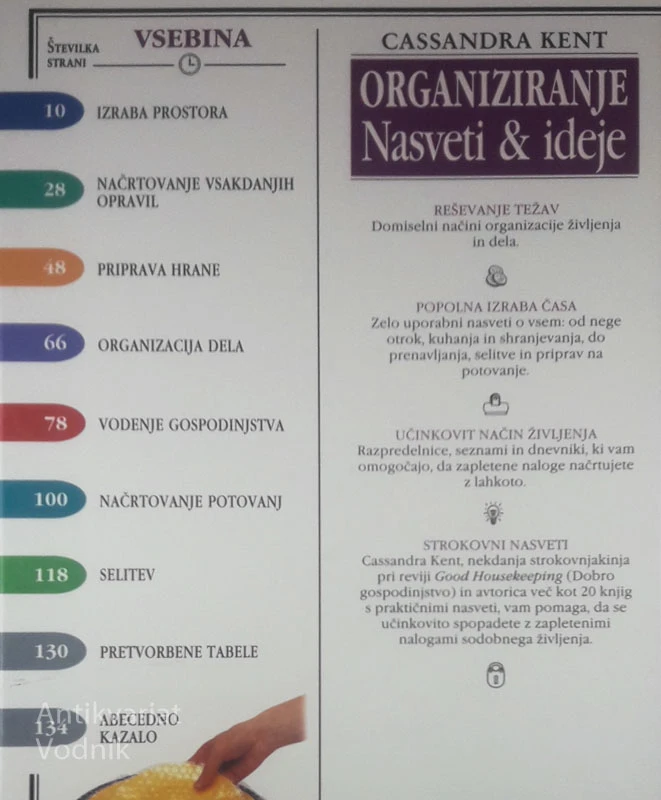 ORGANIZIRANJE; NASVETI & IDEJE, Cassandra Kent