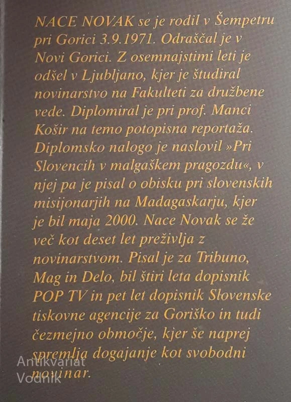 CAMINO OD NOVE GORICE DO KOMPOSTELE, Nace Novak