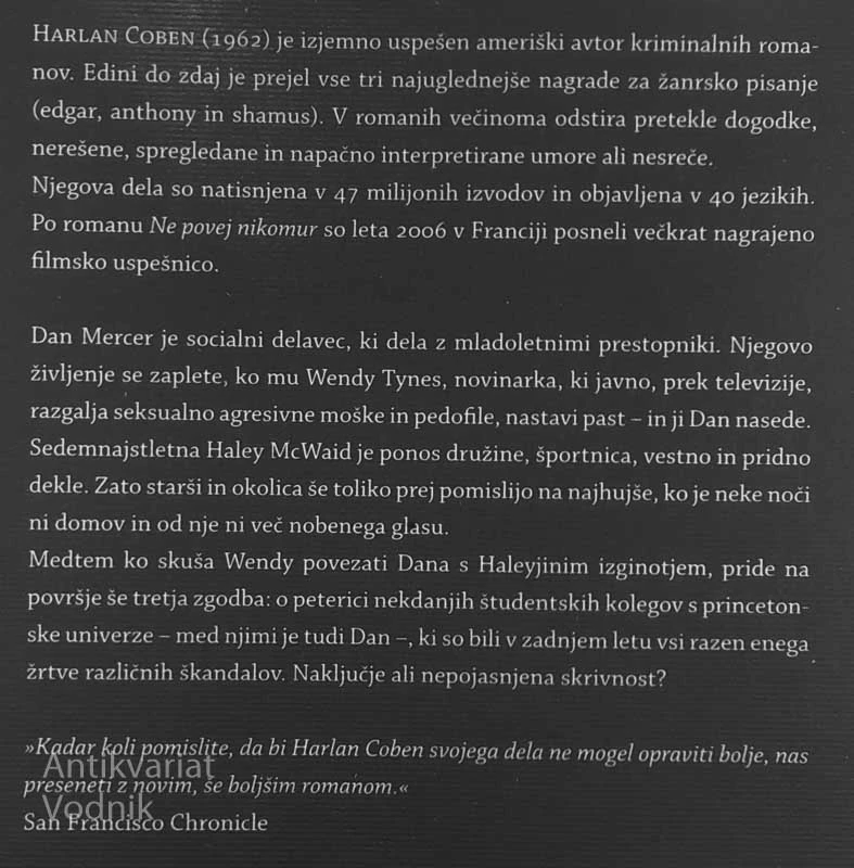 UJETI V PRETEKLOST, Harlan Coben