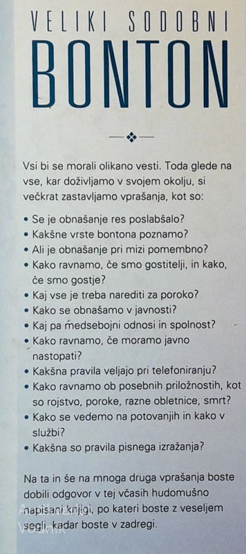 VELIKI SODOBNI BONTON, Nigel Rees