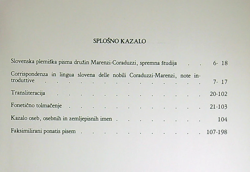 SLOVENSKA PLEMIŠKA PISMA