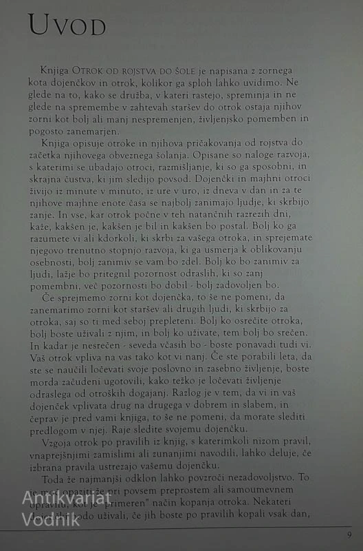 OTROK OD ROJSTVA DO ŠOLE, Penelope Leach