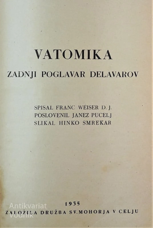 VATOMIKA, zadnji poglavar Delavarov, Franc Weiser, risbe Hinko Smrekar