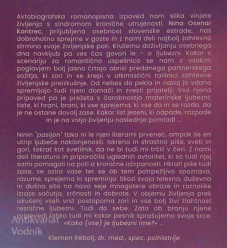 V OBJEMU ŽIVLJENJA, Nina Osenar Kontrec