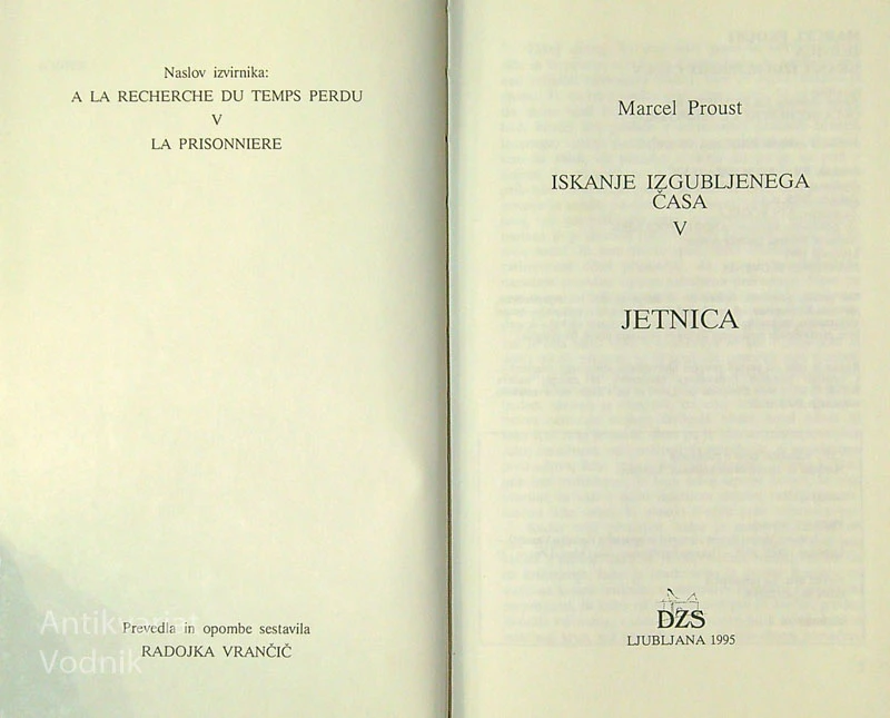JETNICA, Marcel Proust