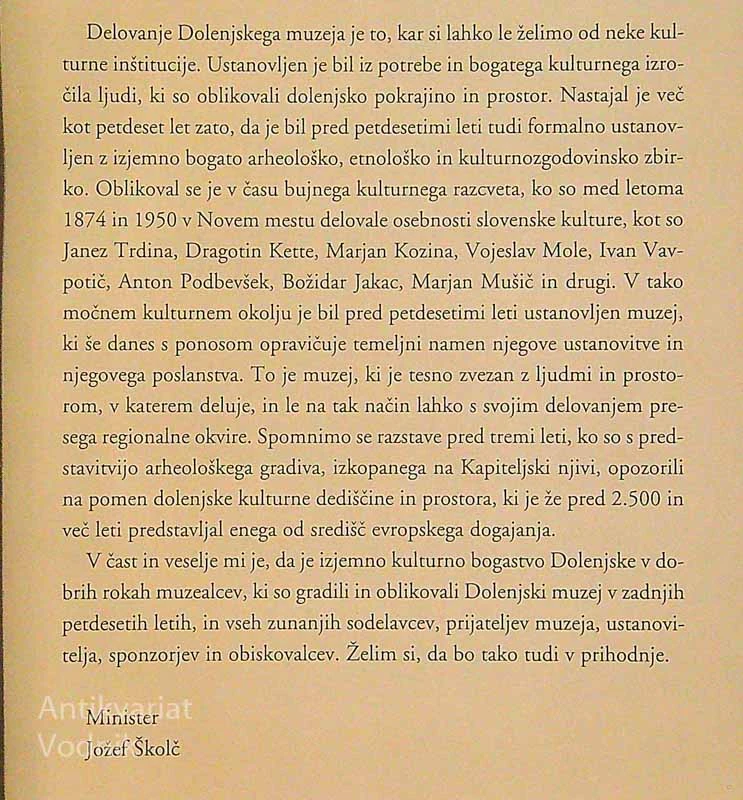DOLENJSKI MUZEJ 1950-2000