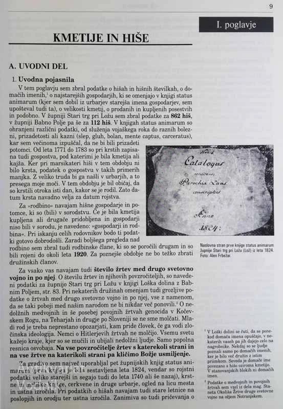 LOŠKA DOLINA Z BABNIM POLJEM, II. DEL, Janez Kebe