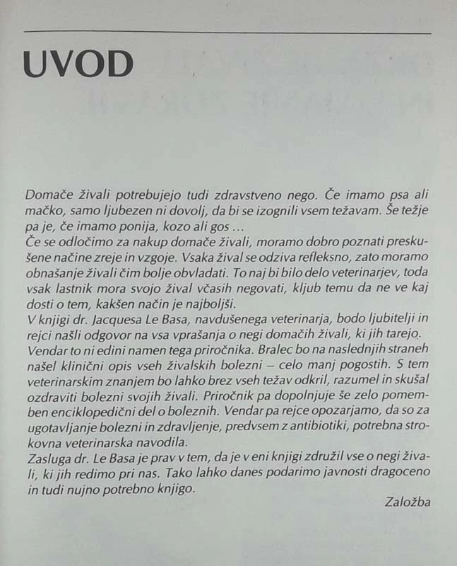 MALI VETERINARSKI PRIPOMOČKI, Jacques Le Bas