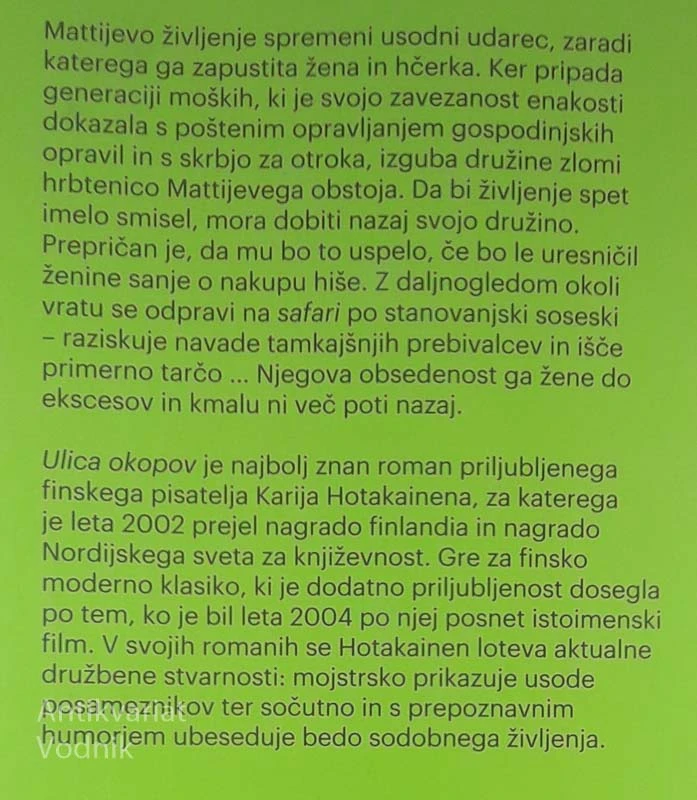 ULICA OKOPOV, Kari Hotakainen