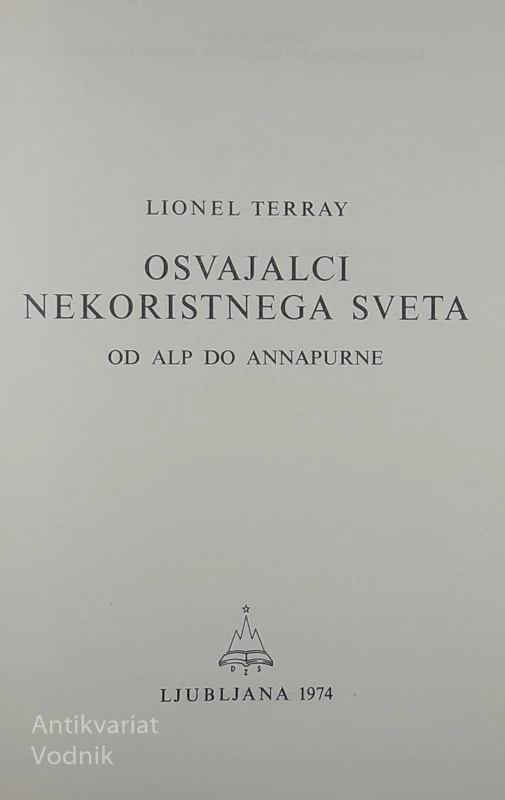 OSVAJALCI NEKORISTNEGA SVETA, Lionel Terray