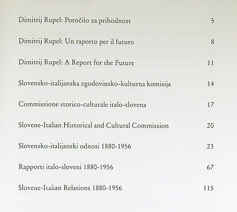 SLOVENSKO – ITALIJANSKI ODNOSI; 1880 – 1956, več avtorjev
