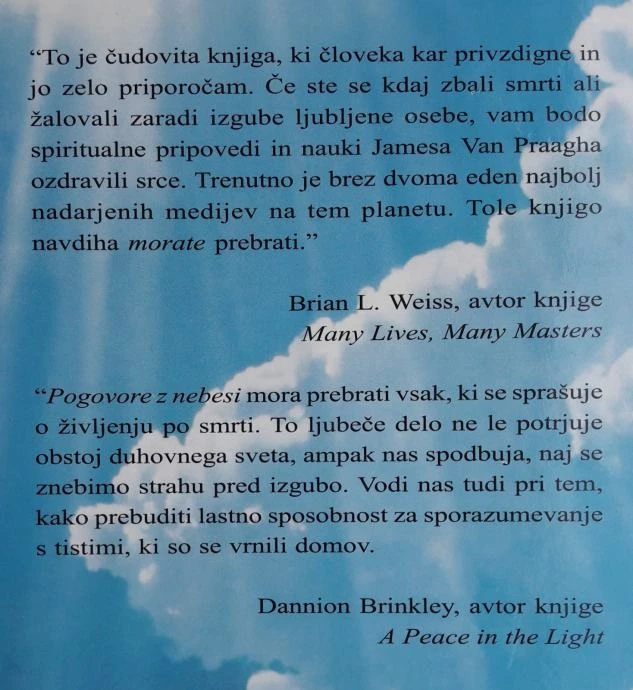 POGOVORI Z NEBESI – SPOROČILA MEDIJA O ŽIVLJENJU PO SMRTI