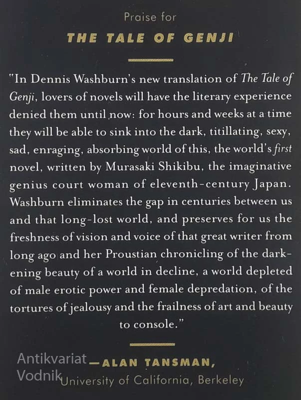 THE TALE OF GENJI, Murasaki Shikibu