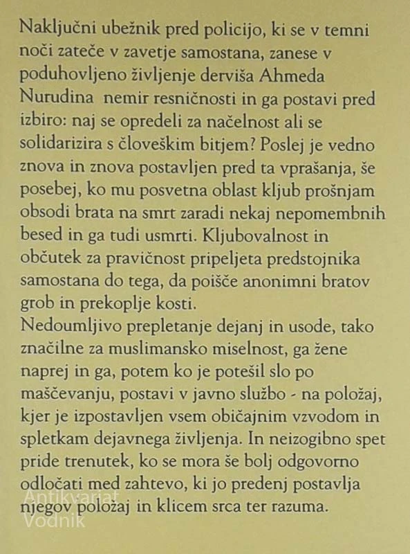DERVIŠ IN SMRT, Meša Selimović