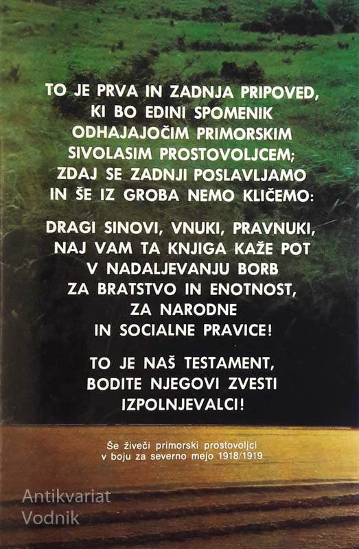 PRIMORSKI PROSTOVOLJCI V BOJU ZA SEVERNO MEJO 1918-1919, Vladimir Gradnik