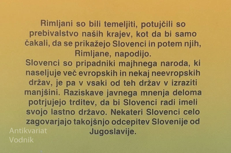 KRATKA ZGODOVINA SLOVENCEV, Franček Rudolf