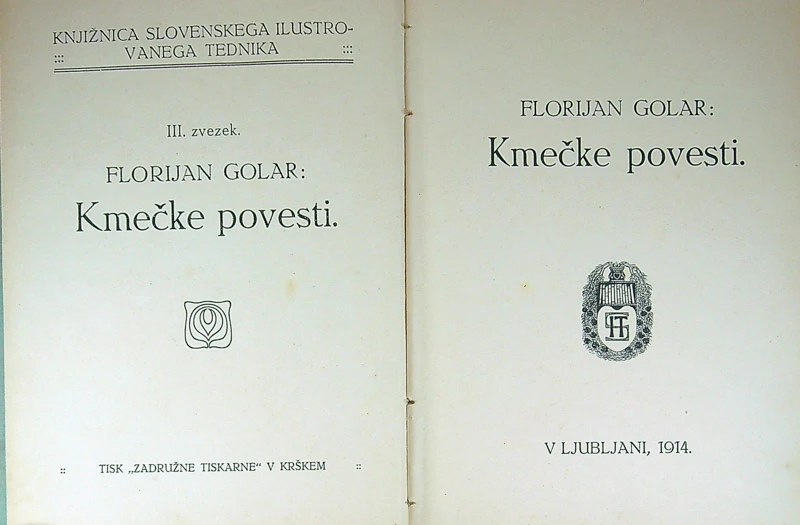 KMEČKE POVESTI, Florijan Golar