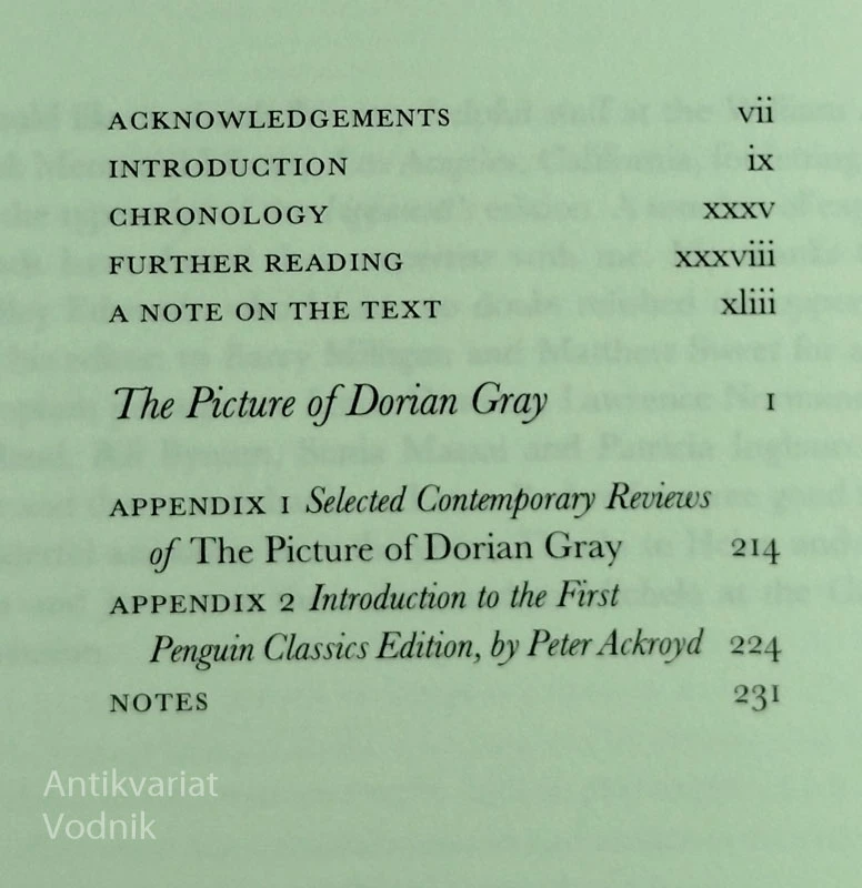 THE PICTURE OF DORIAN GRAY, Oscar Wilde