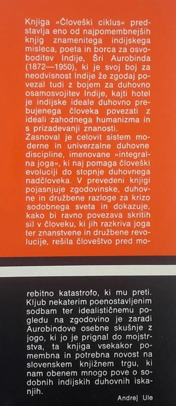 ČLOVEŠKI CIKLUS, Šri Aurobindo