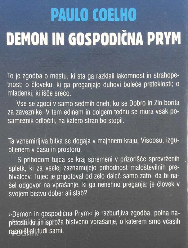 DEMON IN GOSPODIČNA PRYM, Paulo Coelho