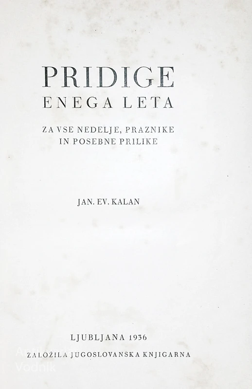 PRIDIGE ENEGA LETA, Jan. EV. Kalan