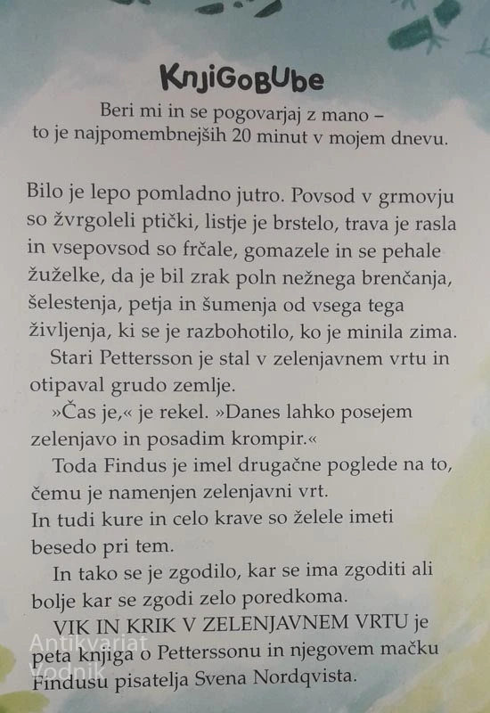 VIK IN KRIK V ZELENJAVNEM VRTU, Sven Nordqvist