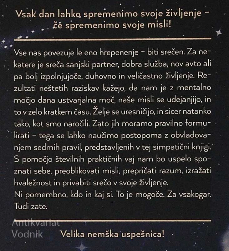 USPEŠNO ŽELETI; 7 PRAVIL, KAKO URESNIČITI SVOJE SANJE, Pierre Franckh