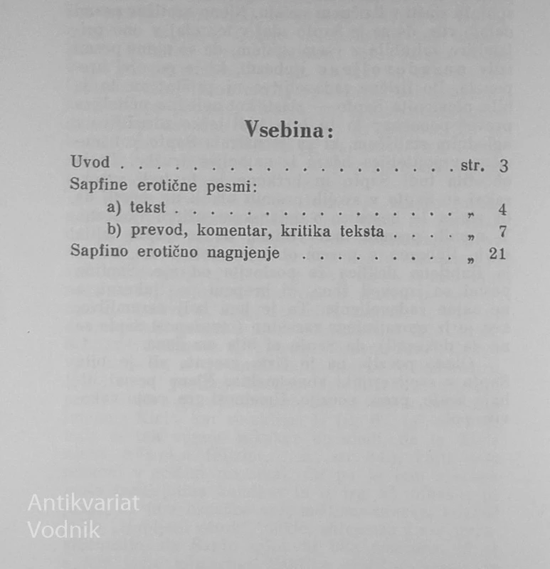 SAPFINA EROTIKA, Fran Bradač