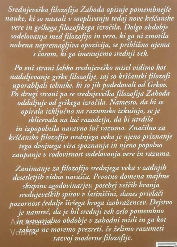 SREDNJEVEŠKA FILOZOFIJA ZAHODA, Armand A. Maurer
