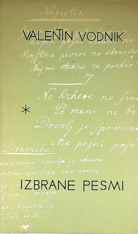 IZBRANE PESMI, Valentin Vodnik