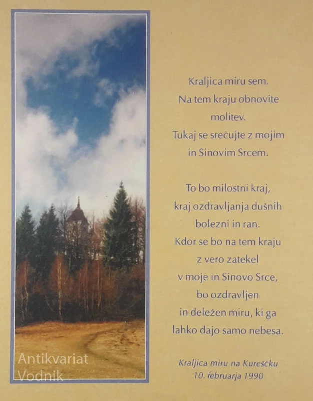 GLAS KRALJICE MIRU S KUREŠČKA, Center Kraljice miru Kurešček
