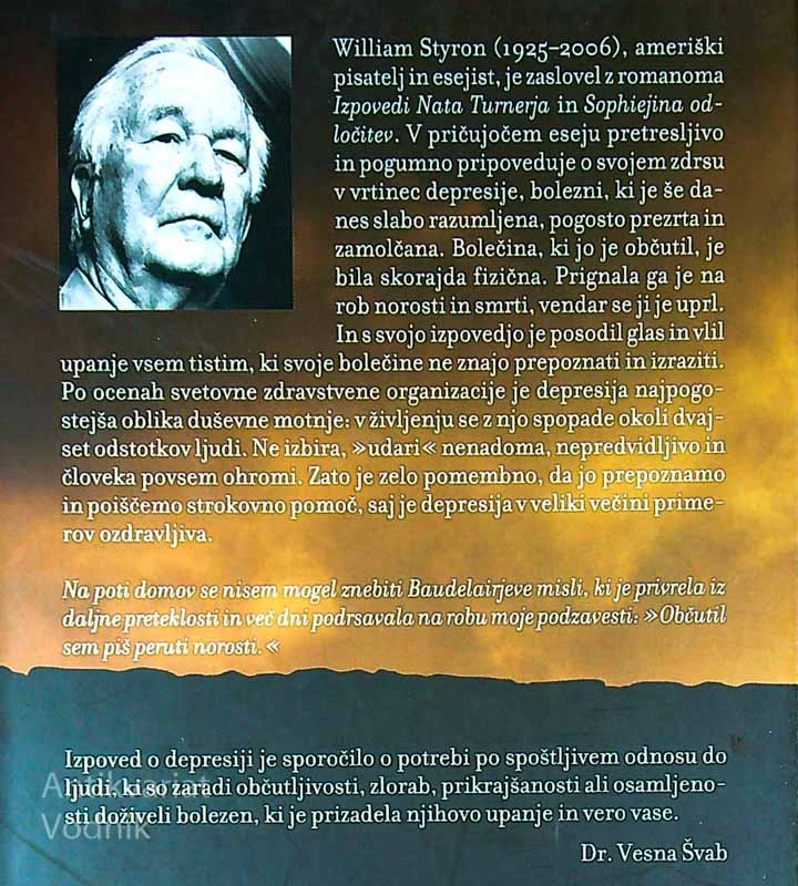 VIDNA TEMA; IZPOVED O DEPRESIJI, William Styron