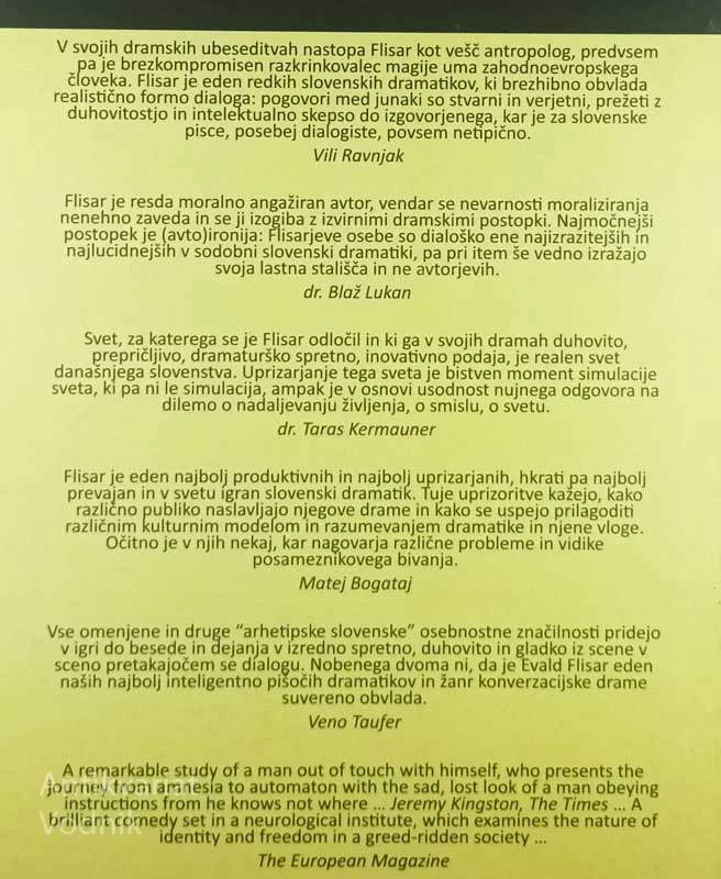 ŽIVLJENJE IN DELO EVALDA FLISARJA; MONOGRAFIJA (1. del)
