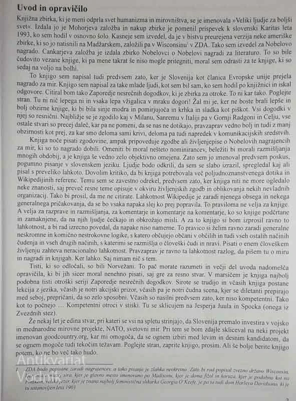 NOBELOVA NAGRADA ZA MIR 1901 – 2022 / POSKUS ZGODOVINE DELCA NEKE NAGRADE, Urh Erjavec
