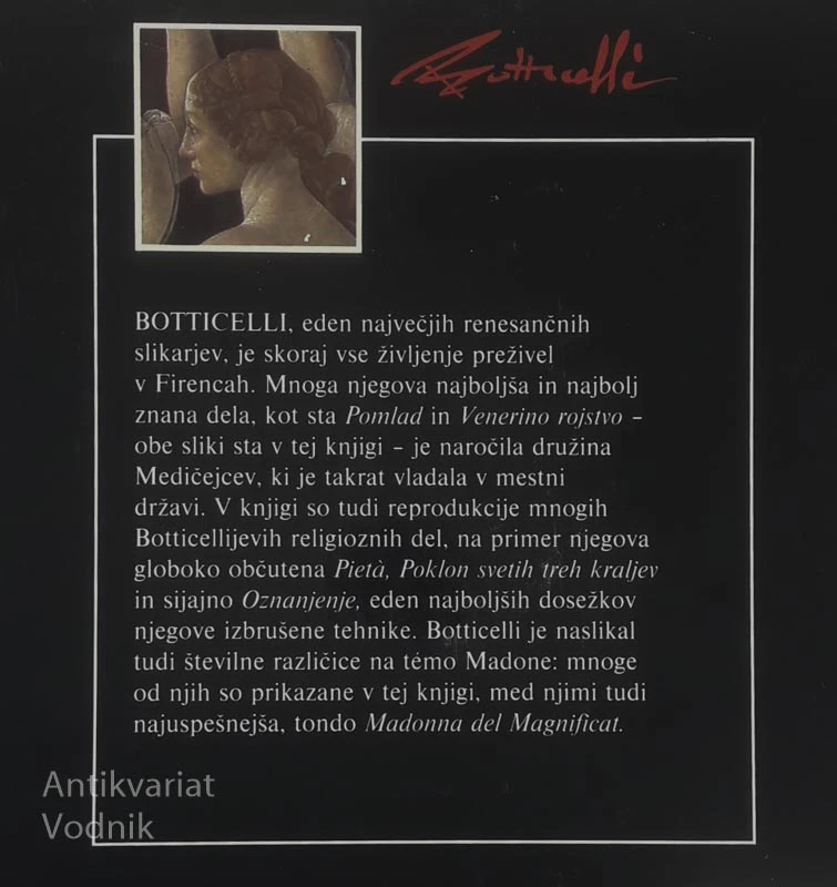 BOTTICELLI; ŽIVLJENJE IN DELO, Edmund Swinglehurst