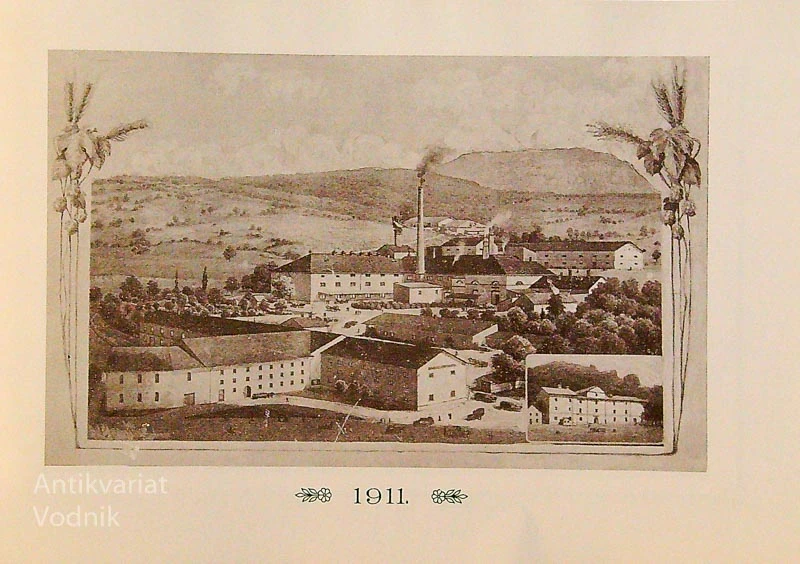 ADRIA; DELNIŠKA PIVOVARNA SENOŽEČE – TRST (ponatis brošure iz leta 1912)