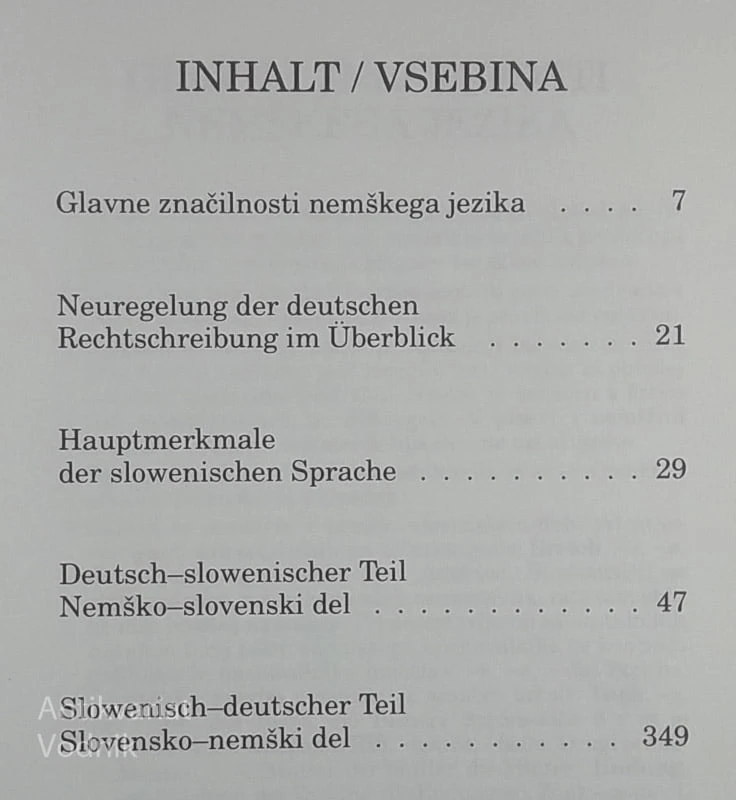 SLOVAR/WÖRTBUCH; NEMŠKO – SLOVENSKI, SLOVENSKO – NEMŠKI, Doris Debenjak
