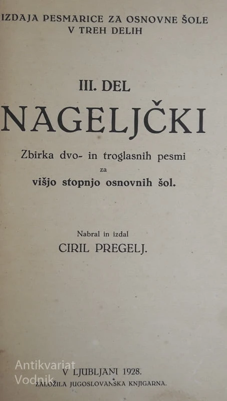 NAGELJČKI, Ciril Preglej
