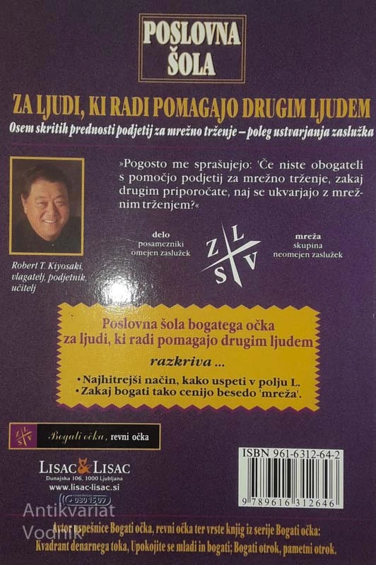POSLOVNA ŠOLA BOGATEGA OČKA, Robert T. Kiyosaki
