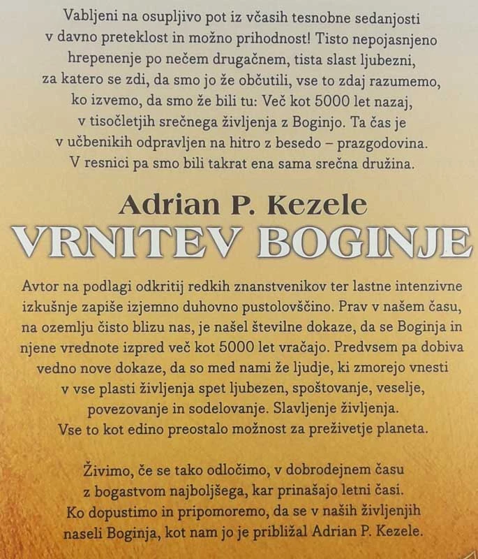 VRNITEV BOGINJE. Adrian P. Kezele