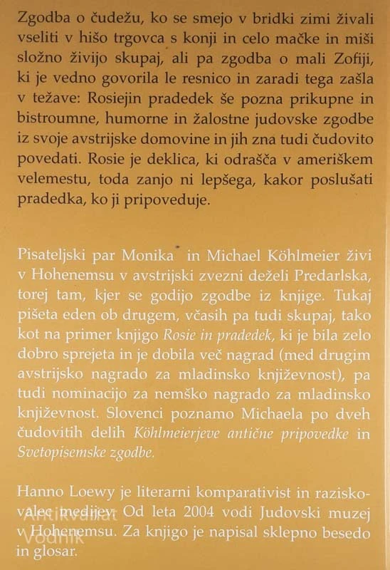 ROSIE IN PRADEDEK, Monika Helfer in Michael Köhlmeier